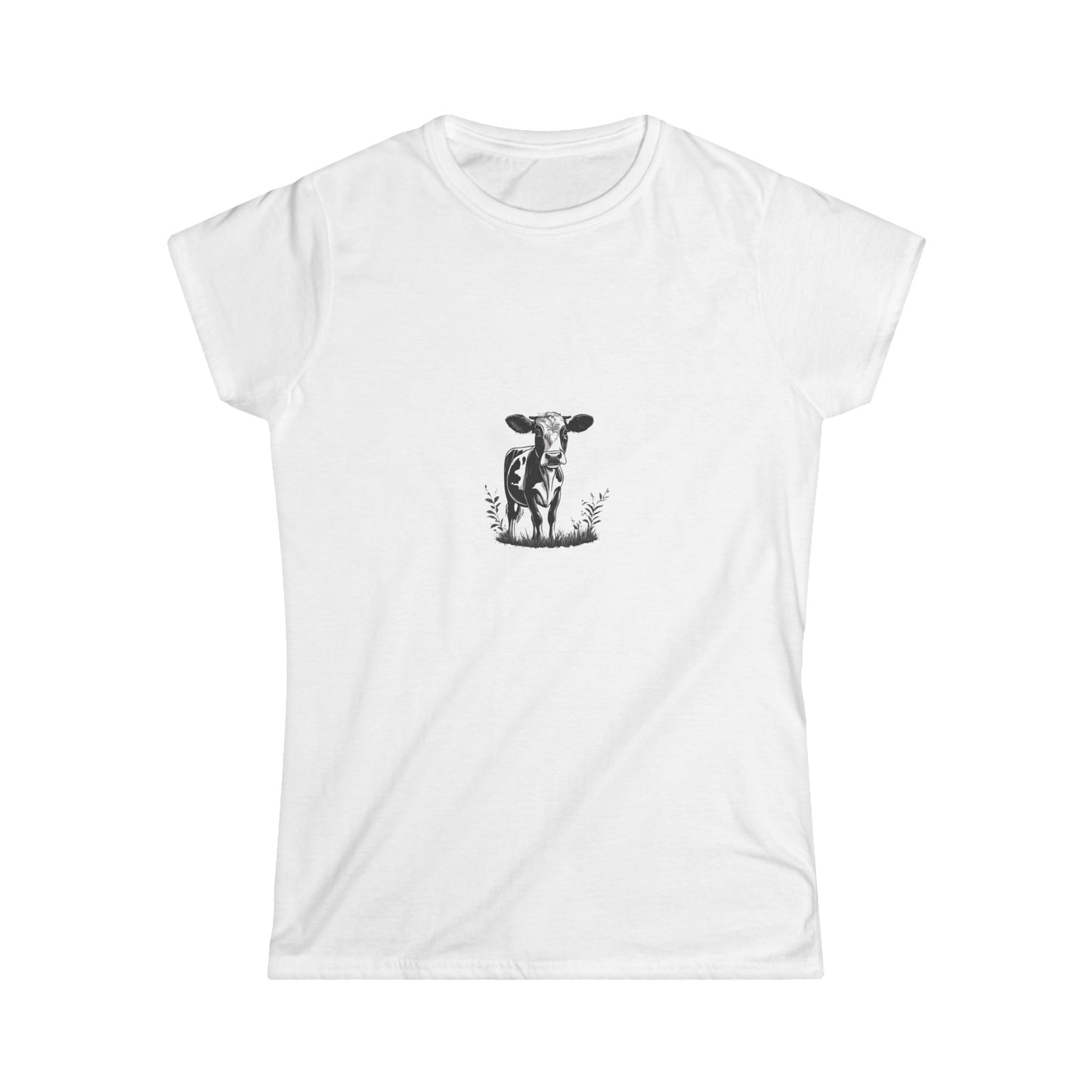 Cute Cow Tee, Aesthetic Tee, Trendy Top, Y2K Tee, 90s Tee