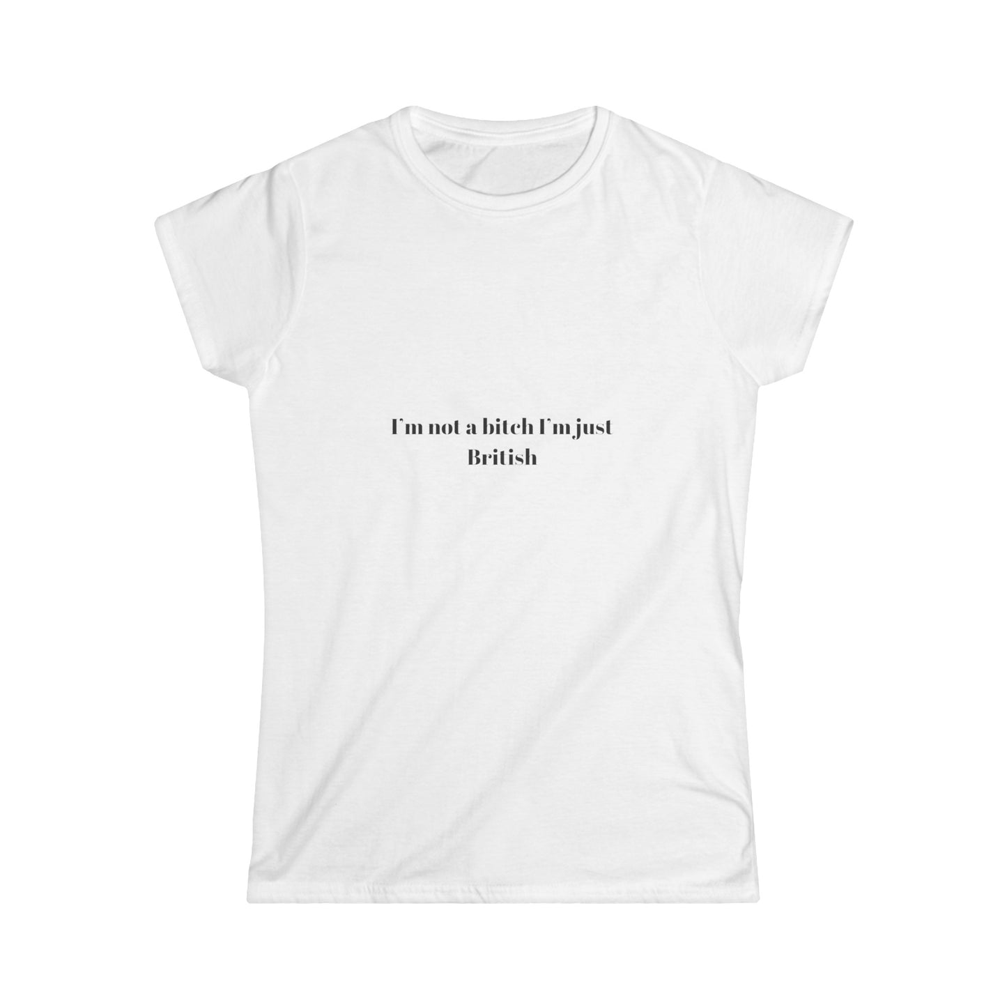 I'm Not A Bitch I'm Just British Tee, Aesthetic Tee, Trendy Top, Y2K Tee, 90s Tee